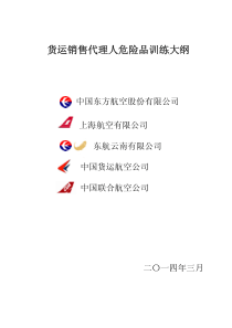 危险品培训大纲(代理人)（PDF36页）