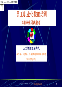 员工职业化技能培训