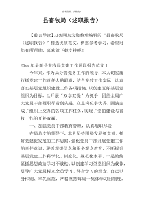 县畜牧局（述职报告）