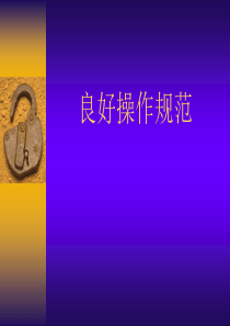 培训材料GMP