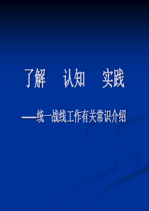 基层党务工作者培训-了解 认知 实践