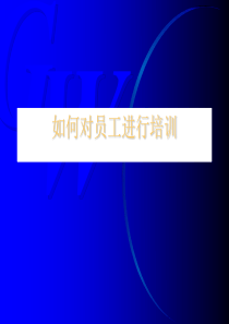 如何对员工进行培训(1)