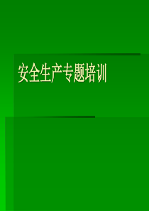 安全生産专题培训PPT35页