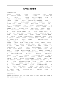 [房地产]地产项目名称集锦(doc 224页)