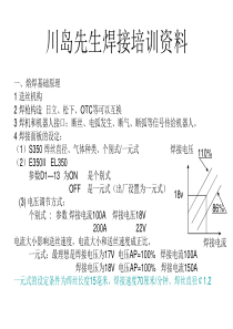 川岛先生焊接培训