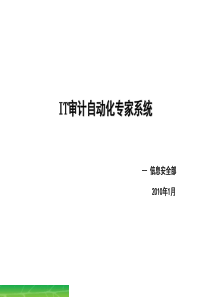 IT审计自动化专家系统