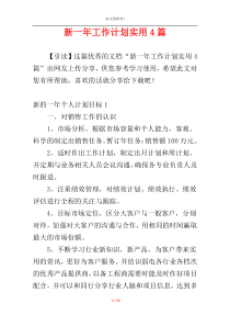 新一年工作计划实用4篇
