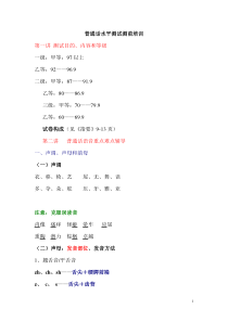 普通话水平测试指导(测前培训)
