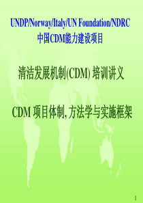 清洁发展机制(CDM)培训讲义