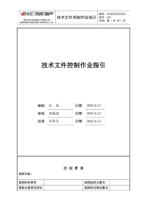 万科地产项目技术文件控制程序