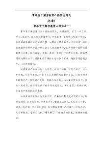 6篇青年骨干廉洁教育心得体会精选