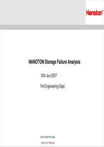 纳米通Nanoton失效分析部门培训讲义