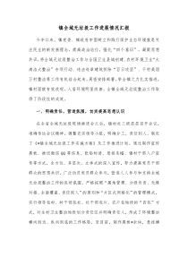镇全域无垃圾工作进展情况汇报