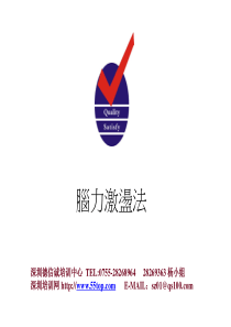 脑力激荡法培训