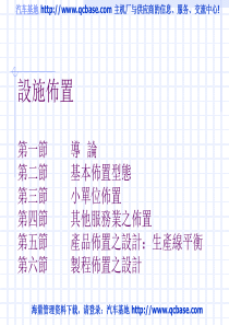 设施布置设计的培训PPT