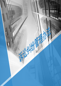 诉讼纠纷管理培训（PPT32页)