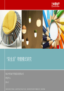 XXXX0325彩生活物业管理模式研究