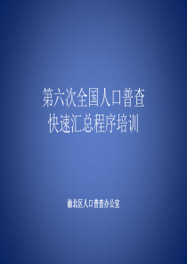 重庆市快速汇总程序培训