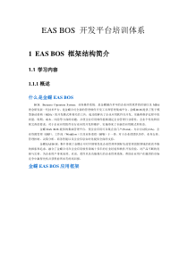 金蝶EAS_BOS开发平台培训体系（DOC35页）