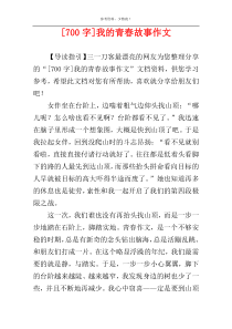 [700字]我的青春故事作文