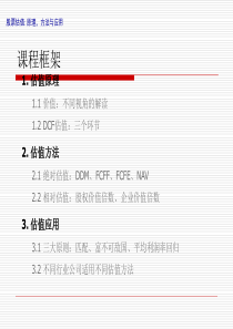 高盛最新估值培训