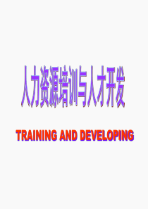 人力资源培训与人才开发