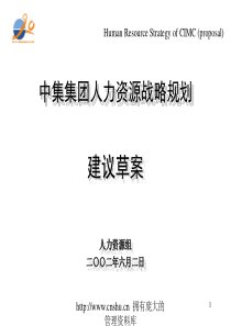 中国集装箱集团人力资源战略规