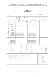 人事考评表