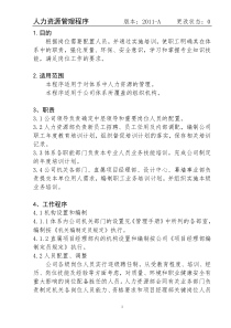 1-5人力资源管理程序