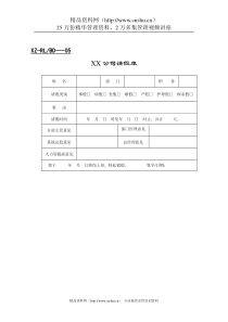 人事表格（DOC13页）