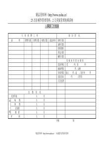 人事部门月报表1