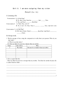 八年级上Unit 6 Period1练习题