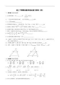 八年级上人教新课标综合复习(4)
