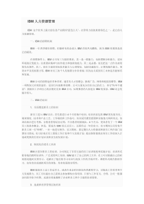 IBM人力资源管理