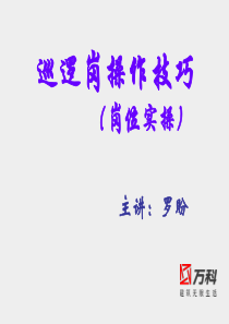 XX物业巡逻岗操作技巧（PPT 23页）