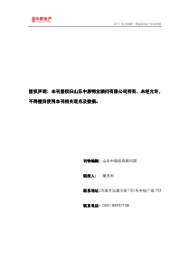 XXXX年济南第一季度房地产市场研究季报_35页_中原