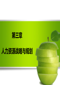第三章人力资源战略与规划XXXX0319