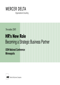 美世-HR如何成为一个战略业务伙伴