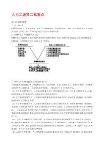 二级人力资源管理师第二章重点