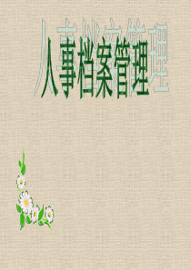 人事档案管理（PPT56页)
