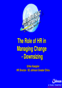 TheRoleofHRinManageChange（英文PPT53页）