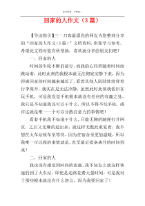 回家的人作文（3篇）