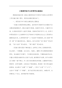 乡镇领导班子分析研判自查报告 (26)